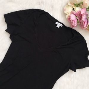 James Perse 🌵 Sheer Slub V-Neck Tee SZ 2